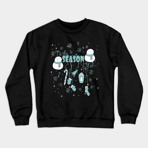 Tis the Season New Year Vibes Cute Holiday Gift Crewneck Sweatshirt by Day81